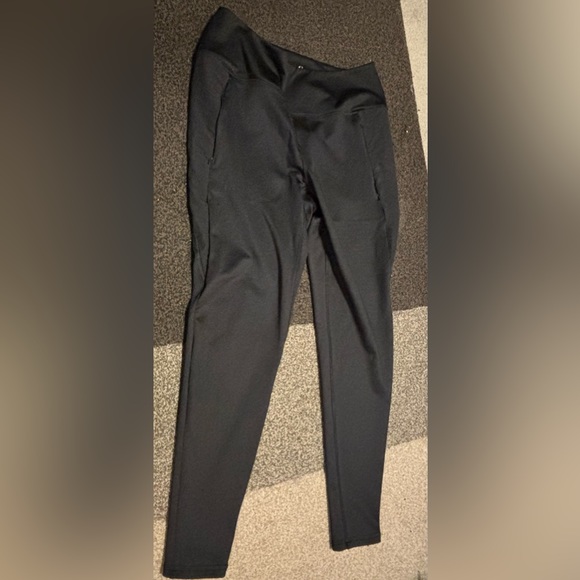 Spyder Leggings Pants Womens Activewear Black Performance High Rise Large Soft - Picture 1 of 4